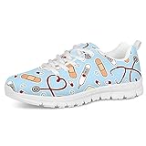 Zapatos con cordones para correr, elásticos V para ponérselos fácilmente. Cómodo - Ideal para caminar al aire libre, resistente y elástico