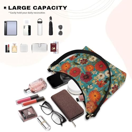 Image of Handbag for Women Leather Underam Shoulder Bag with Zipper Fashion Work Purse Waterproof Travel Wallet