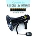 Roar of Lion Bullhorn Megaphone with Siren & Volume Control/Recorder - Waterproof 30W Reliable and Consistent Performance, 700-sec Voice Recording with Maximum Range 1640Yards, (Black/White)