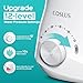 COSLUS Electric Water Flosser for Teeth: Professional Dental Pick for Orthodontic, Sensitive Gums, Braces - 12 Pressure Settings & ​​5 Multi-Functional Tips for Multiple Users, Home Use, White, E1