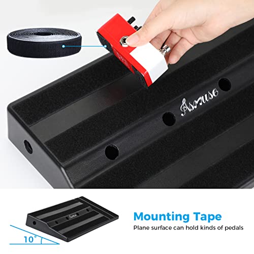 Guitar Pedal Board, Build-In Power Supply Room, Large Effect Pedalboard, 20 X 12 X 4 Inches, 2.3 Lb #TOP3