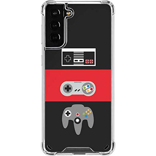 Skinit Clear Phone Case Compatible with Samsung Galaxy S21 Plus 5G - Skinit Originally Designed Nintendo Controller Evolution Design