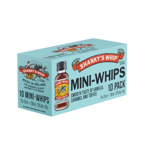 Shanky’s Whip Shot Box 10×2 cl | 10er Pack Irish Whiskey Likör Miniaturen | Probierbox &...