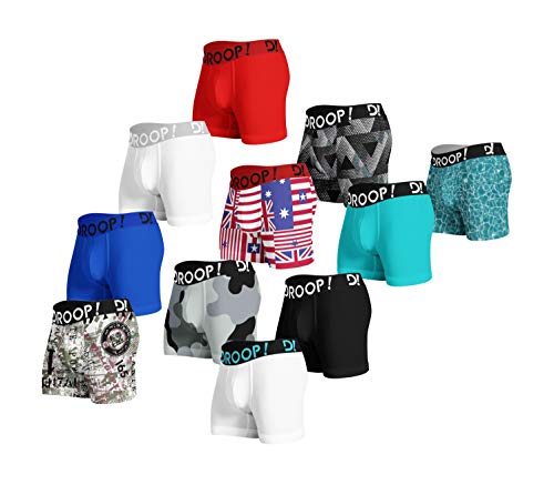 Kit 5 cuecas boxer Droop! (Multi, GG)