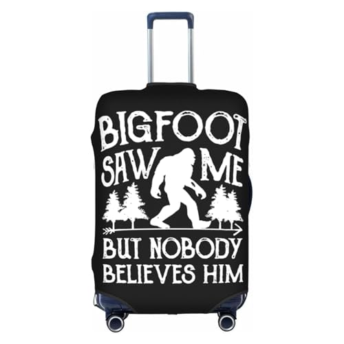 Big Foot Saw Me Universal Stretch Suitcase Cover Carry On Luggage Sleeve Anti Scratch Travel Baggage Protector for Unisex Women Large