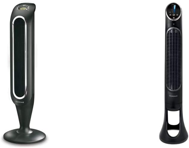 Amazon Com Honeywell Fresh Breeze Tower Fan With Remote Control Hyf048 Black With Programmable Thermostat Timer Shut Off Function Dust Filter Quietset Whole Room Tower Fan Black Hyf290b Home Kitchen