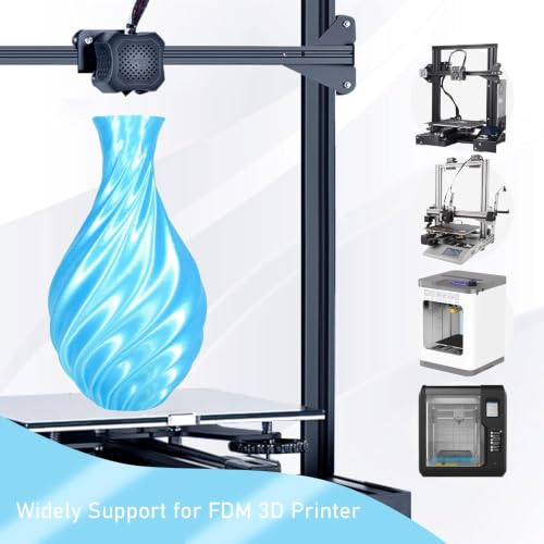 Image of Silk PLA 3D Printing Filament 1.75mm Filajoy3D 3D Printing Filament 1KG, Dimensional Accuracy ±0.03mm, Compatible with Most FDM 3D Printers, Blue