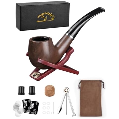Joyoldelf Tobacco Smoking Pipe with Accessories Cover