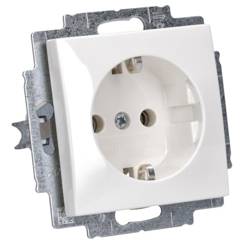 Busch-Jaeger 20 EUC-914 SCHUKO Steckdosen-Einsatz (Thermoplast) Alpinweiß Busch-balance SI 2CKA002011A6232