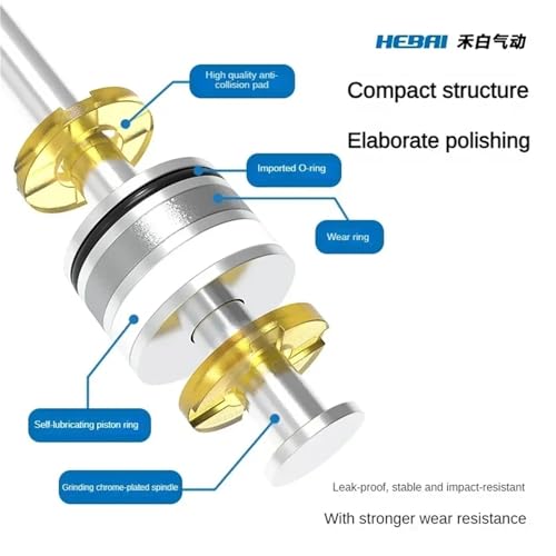 Vérin pneumatique compact SDA 32mm course 5mm pour automatisme - 5