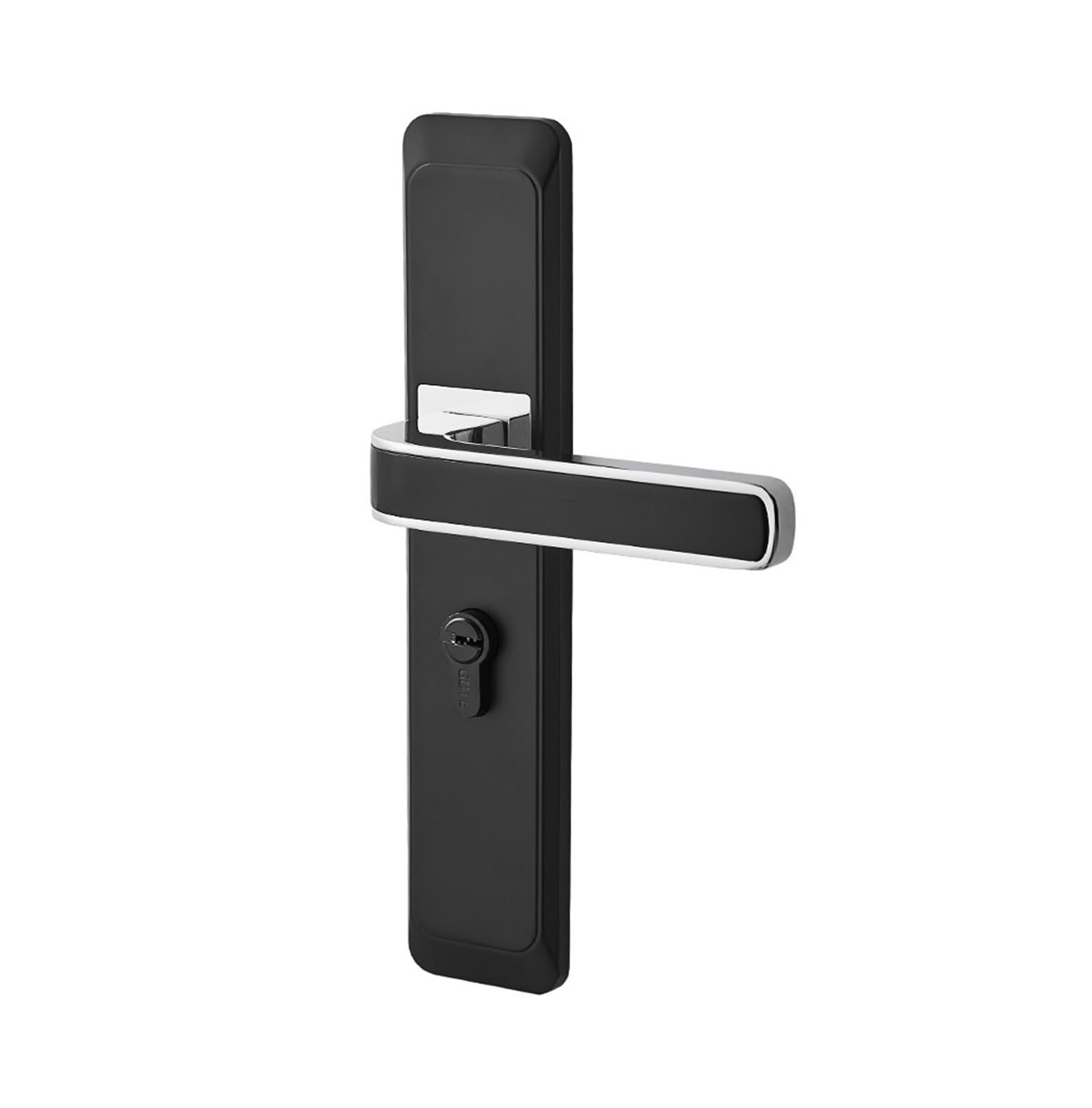 Poignée de porte en bois massif noir mat style nordique chic
