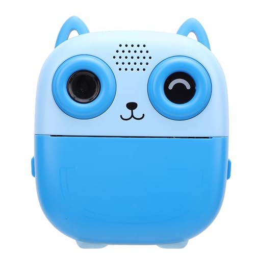 Instant Print Camera Portable Thermal Printing 48MP 1080P Digital Video Camera for Travel Photography Enthusiasts ABSScreen 2.4 Inches (Blue)