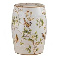 Amazon.co.jp: ガーデンスツール 陶器スツール イス 腰掛け 花台