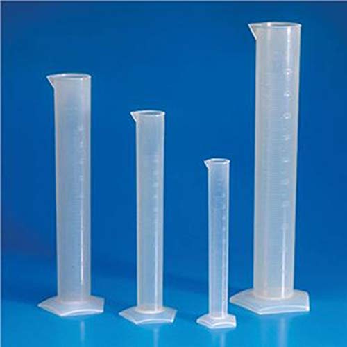 Image of Globe Scientific 601077-1 Polypropylene Graduated Cylinder, Molded Graduations, 25mL Capacity