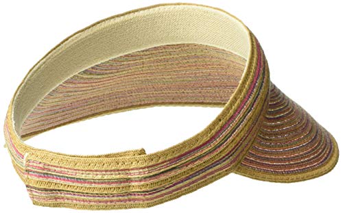 San Diego Hat Women's Mixed Braid Visor Rust, One Size #TOP1