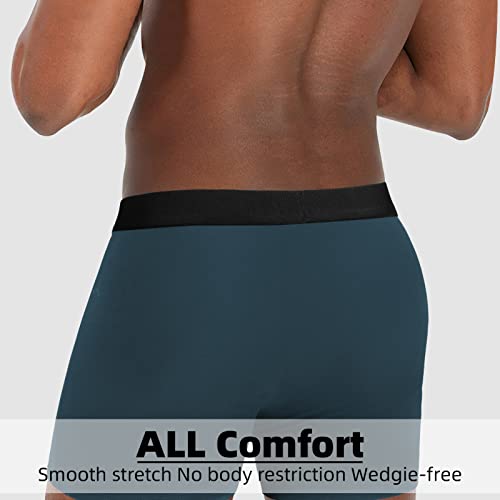 Natural Feelings Men’s 6" Underwear Boxer Briefs Modal Boxer Briefs for Men Open Fly Underwear Mens 4-Pack S-XXL4