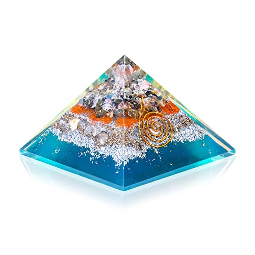 PURA ESPRIT Orgone Pyramid Crystal Bring Success Good Luck-...