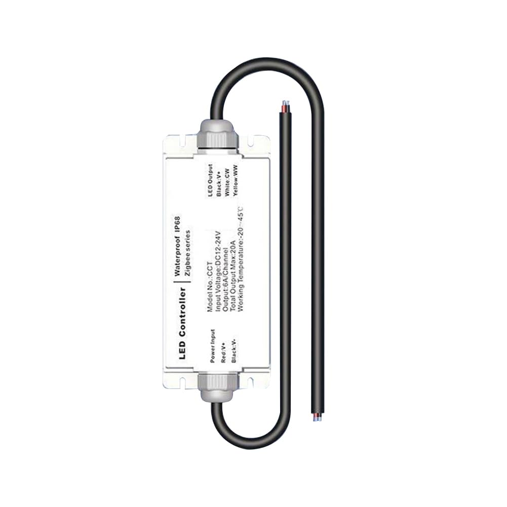 Contrôleur connecté Tuya Zigbee LED CCT IP68 pour l'éclairage du jardin