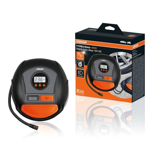 OSRAM TYREinflate 450, pompa elettrica digitale per...