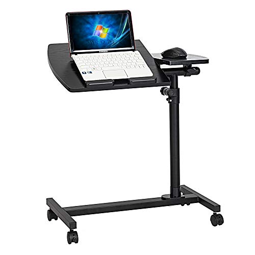 Mesa rodante regulable para TV y laptop miniatura 5