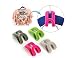 Drhob 6PCS New Mini Home Creative Flocking Clothes Hanger Hook Closet Organizer Random Color