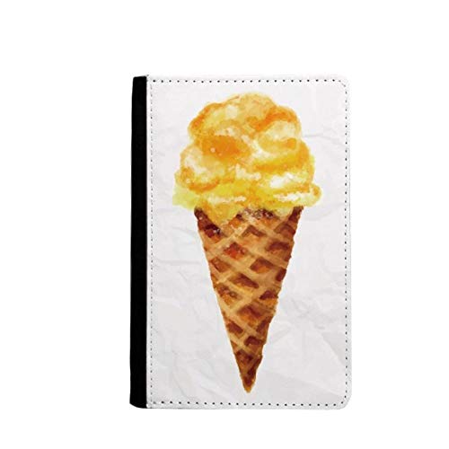 Étui portefeuille de voyage pour passeport aquarelle jaune 3.7x5.8" | Protection classique