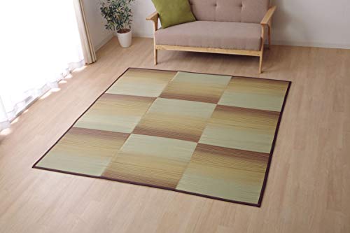 イケヒコ コーポレーション 8463580 い草ラグ ラグ カーペット 約2畳 正方形 CXカラ ブラウン 約180×240cm メーカー直送