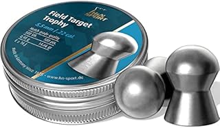 H&N Sport Haendler & Natermann Field Target Trophy Domed Airgun Pellets .22 Caliber / 14.66 Grains (500 Count), Gray, One Size (PY-P-912)