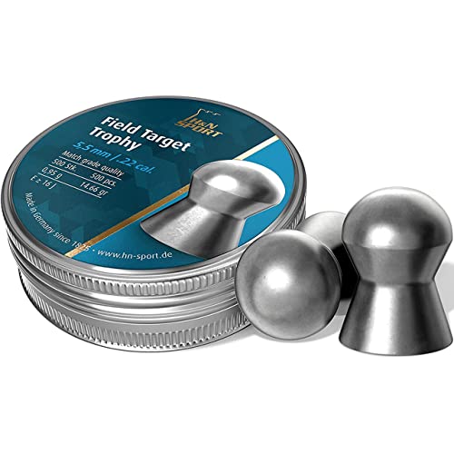 Haendler & Natermann Field Target Trophy Domed Airgun Pellets .22 Caliber / 14.66 Grains (500