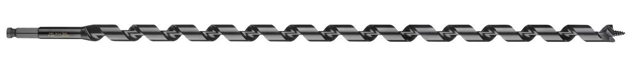 WoodOwl 01006 Deep Cut Wood Boring Auger Bit, 24-Inch Length x 9/16-Inch Diameter