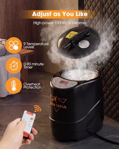 SAN HIMA Portable Sauna for Home, Red Light Therapy Indoor Sauna Box - Image 3