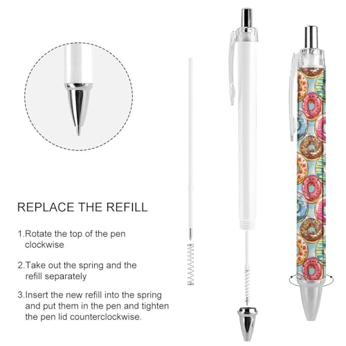 Stylo à bille noir de précision rétractable pointe fine 0.5mm écriture fluide