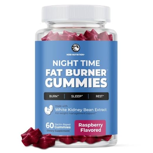 Night Time Fat Burner Gummies | Weight Loss & Sleep Support Supplement | Slimming Hunger Suppressant & Metabolism Booster to Shred Belly Fat While You Sleep | Nighttime Diet Gummies for Women & Men
