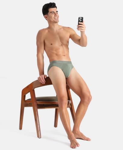 Image of Jockey IC24 Men Tencel Micro Modal Cotton Elastane Stretch Solid Brief with Natural StayFresh Properties