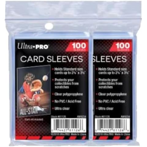 Ultra Pro Transparent Trading Card Sleeves Cover