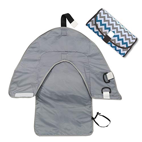 Changing Mat for Baby Joy-Fun Portable Changing Mat Waterproof 2019 New Edition Travel Diaper Changing Pad for Infant Nursery Stripes