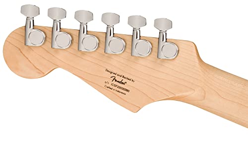 Image of Fender Squier Sonic Stratocaster HT - Arctic White Bundle with Tuner, Strap, Picks, and Austin Bazaar Guitar DVD
