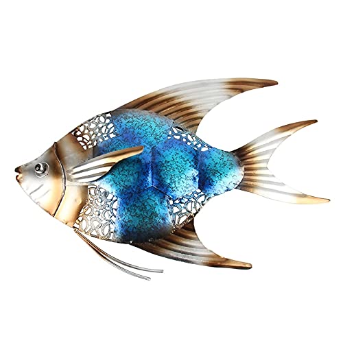 Decorazioni da giardino Metallo Fish Wall Decor Ornamenti da giardino Ornamenti Stagno all'aperto Decorazione Giardino Statue e sculture Miniaturas Prato inglese Ornamenti Accessori per il giardino de