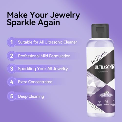 Image of JeaTone Ultrasonic Jewelry Cleaner Solution 4oz for All Ultrasound Machines