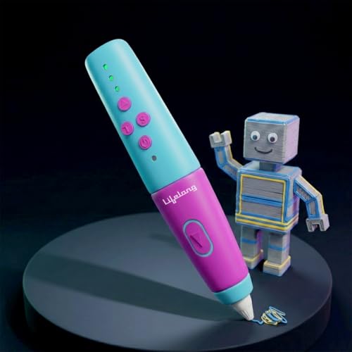 Image of Lifelong Premium 3D Printing Pen with PCL Filament, Magic Scribble Drawing & Painting Art Pen for Kids & Adults, Rechargeable Battery, Clog-Free Nozzle, Adjustable Speed & Temperature Control