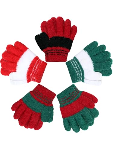 Image of Syhood 5 Pairs Kids Winter Gloves
