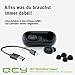 immagine 6QCY T1c Bluetooth 5.0 TWS Sport Cuffie in Ear Wireless, Wireless con Power Bank, 16 Ore di Gioco, Microfono HD Integrato, Nero