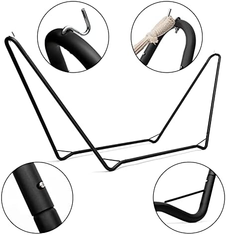 BEJOY Adjustable Universal Metal Frame Hammock Stand,Outdoor Garden Camping Swing,space Saving Steel Metal Stand