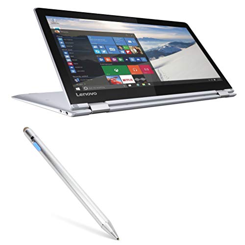 BoxWave Stylus Pen Compatible with Lenovo Yoga 710 (11 in) - AccuPoint Active Stylus, Electronic Stylus with Ultra Fine Tip for Lenovo Yoga 710 (11 in) - Metallic Silver