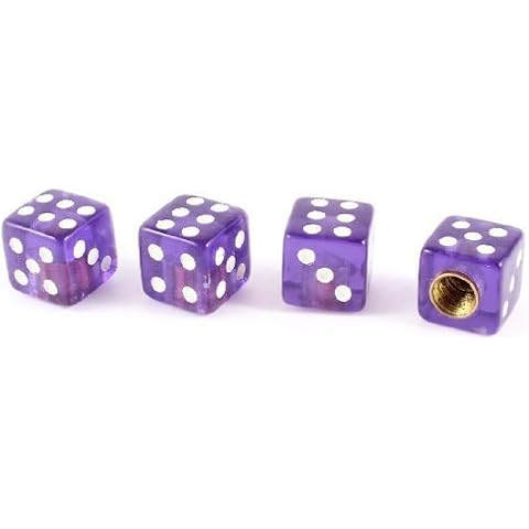 Soccik Metal Dice Air Car Wheel Air Tyres Valve Dust Caps Covers Cover Creative Valve Caps Motorcycle Bicycle Valve Cover Cover