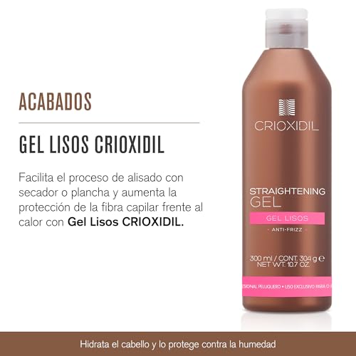 CRIOXIDIL - Gel Lisos - 300 ml - Facilita el Alisado con el Secador o Plancha - con Protector del Calor para el Pelo - Hidrata el Cabello - Protege contra la Humedad - imagen 2