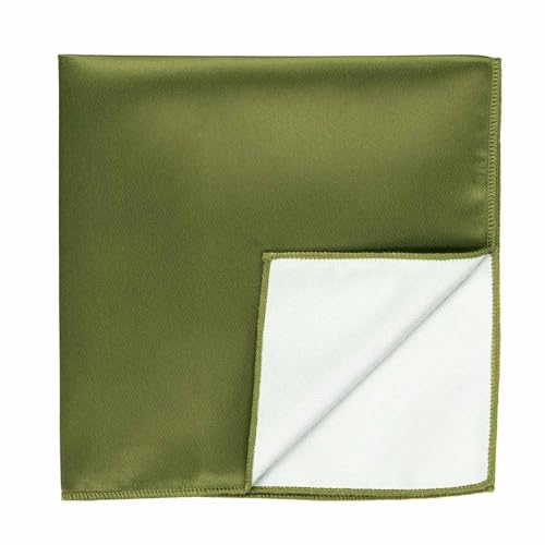 Image of tiemart Solid Color Pocket Squares for Men | For Suits, Perfect for Wedding Parties, 12 x 12 inch / 30 x 30 cm