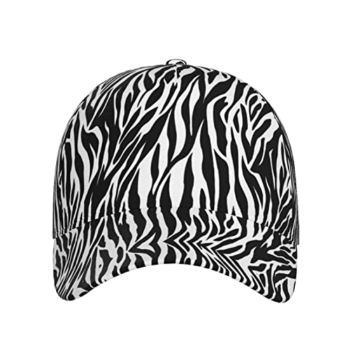Yaxinduobao Casquette de baseball avec imprimé zèbre - Unisexe - Hip Hop - Casquette de camionneur - Casquette de papa - Casquette de sport tendance réglable, Zébré, taille unique – vue 2