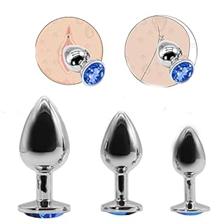 CN-3 Oggetti in Acciaio Inox Di Diverse Dimensioni (Blu) Per Uso Decorativo per Principianti Ṕlūg Ḁnàli Ḁnàlé Ḅūṱṱ Ṕlūg Pîccólo Dilàtâtore Ânâls Dónna Ḁmǎl Ṕļūgs Plây Ṕlūg Ânâlṕlūg Tóy