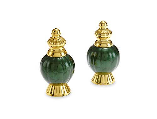 Julia Knight Peony Collection Table Accessory, One Size, Gold Emerald Julia Knight Peony Collection Table Accessory, One Size, Gold Emerald
